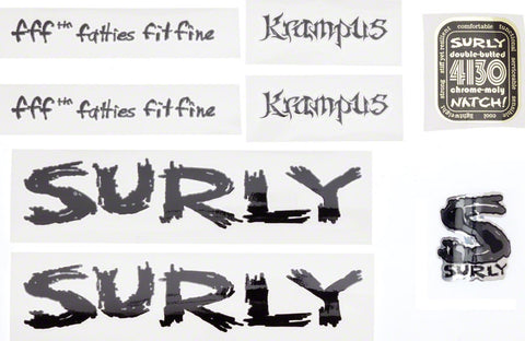 Surly Krampus Frame Decal Set Black