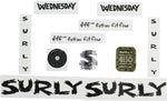 Surly Wednesday Frame Decal Set Black