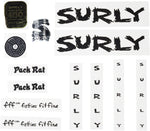 Surly Pack Rat Frame Decal Set Black