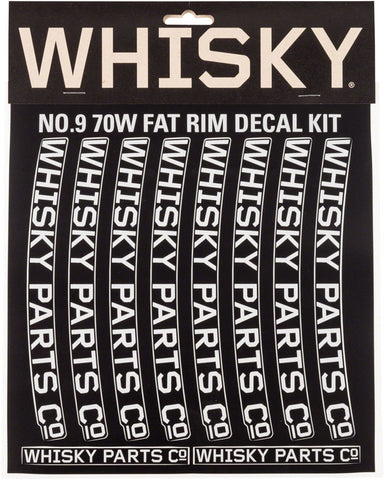 WHISKY 70w Rim Decal Kit for 2 Rims Light GRAY