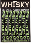 WHISKY 50w Rim Decal Kit for 2 Rims Lime Green