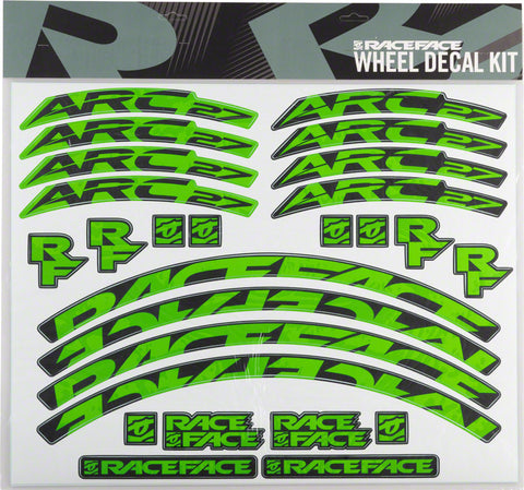 RaceFace Decal Kit for Arc 27 Rims Green