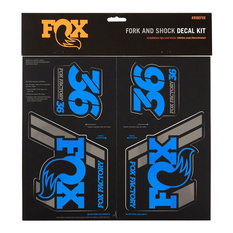 FOX Heritage Decal Kit for Forks and Shocks Blue