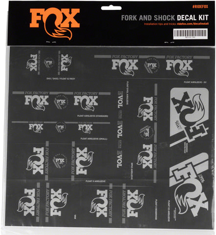 FOX Heritage Decal Kit for Forks and Shocks Chrome