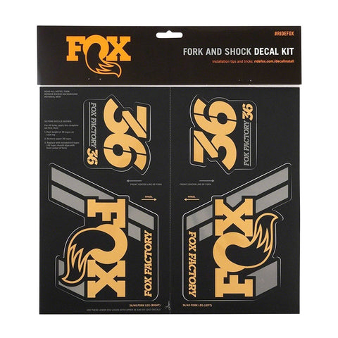 FOX Heritage Decal Kit for Forks and Shocks Gold
