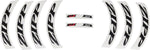 Zipp Decal Set 404 Matte Black Logo Complete for One Wheel