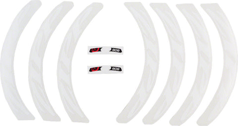 Zipp Decal Set Disc / 808 Matte White Logo Complete for One Wheel