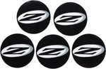 Zipp Disc Valve Hole Cover Sticker Kit Black 5 pieces