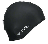 TYR WrinkleFree Silicon Swim Cap Black