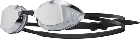 TYR Edge X Racing Mirror Swim Goggles Silver/Black