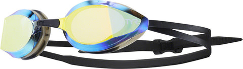 TYR Edge X Racing Mirror Swim Goggles Gold/Black
