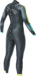 TYR Hurricane Cat 2 Wetsuit - Black/Yellow/Turquoise Women's Medium