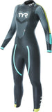 TYR Cat 2 Wetsuit - Black/Yellow/Turquoise Women's XS