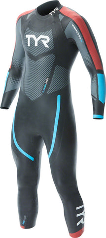 TYR Cat 3 Wetsuit - Black/Red/Blue Men's XS