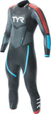 TYR Hurricane Cat 3 Wetsuit - Black/Red/Blue Men's Medium/Large