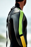 TYR Hurricane Cat 5 Wetsuit - Black/Green/Yellow Men's Medium/Large