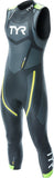 TYR Hurricane Cat 5 Sleeveless Wetsuit - Black/Green/Yellow Men's