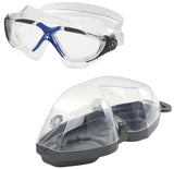 Aqua Sphere Vista Goggles Clear/Dark GRAY/Blue with Clear Lens