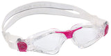 Aqua Sphere Kayenne Compact Fit Goggles Clear/Fuschia with Clear Lens