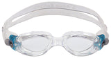 Aqua Sphere Kaiman Compact Fit Goggles Clear/Aqua with Clear Lens