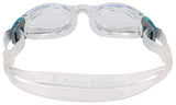 Aqua Sphere Kaiman Compact Fit Goggles Clear/Aqua with Clear Lens