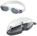 Aqua Sphere Kaiman Compact Fit Goggles Clear/Purple with SMoke Lens