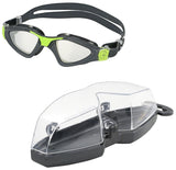Aqua Sphere Kayenne Goggles - Gray/Lime with Mirrored Lens