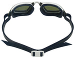 Michael Phelps Xceed Goggles White/Black with Blue Titanium Mirror Lens