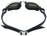 Michael Phelps Xceed Goggles White/Black with Blue Titanium Mirror Lens