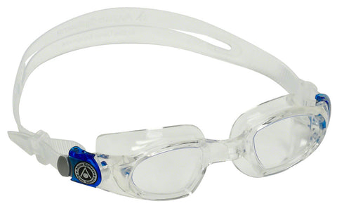 Aqua Sphere Mako Goggles Clear/Blue Buckles with Clear Lens