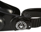 Aqua Sphere Mako Goggles Black/Black Buckles with Clear Lens