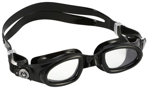 Aqua Sphere Mako Goggles Black/Black Buckles with Clear Lens