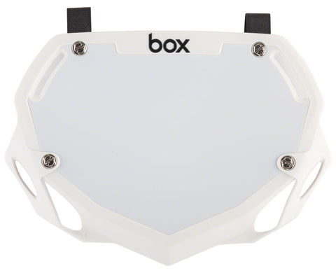 BOX Two Number Plate - White Small