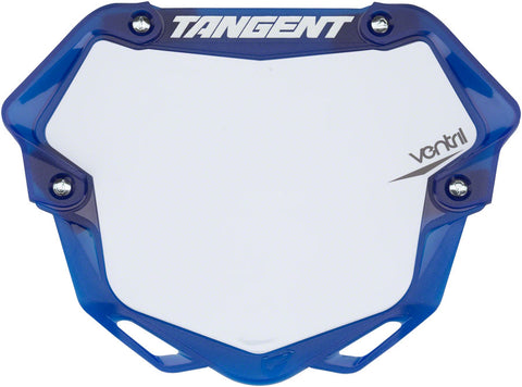 Tangent Pro Ventril 3D Number Plate Translucent Blue/White