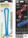Nite Ize Gear Tie Reusable Rubber Twist Tie -  18 2 Pack Bright Blue
