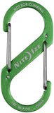 Nite Ize S-Biner #3 Aluminum Dual Carabiner: Each Anodized Green