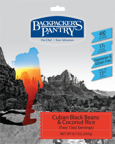 Backpacker's Pantry Cuban Coconut Black Beans and Rice 2 Servings