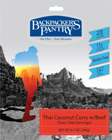 Backpacker's Pantry Thai Coconut Curry with Beef 2 Servings