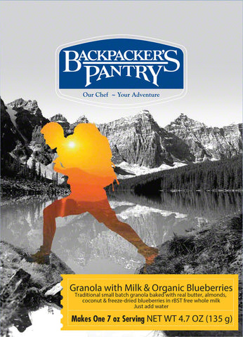 Backpacker's Pantry Granola with Organic Blueberries and Milk 1 Serving