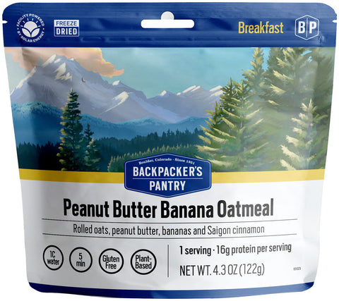 Backpacker's Pantry Peanut Butter and Banana Oatmeal - 1 Serving