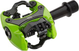 iSSi Flash II Pedals Dual Sided Clipless Aluminum 9/16 Lime Green