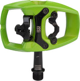 iSSi Flip III Pedals Single Side Clipless with Platform Aluminum 9/16 Lime