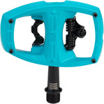 iSSi Flip III Pedals Single Side Clipless with Platform Aluminum 9/16 Teal