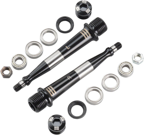 iSSi Triple Bearing Spindle Rebuild Kit +6mm Length (58.5mm) Black