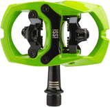 iSSi Trail III Pedals Dual Sided Clipless with Platform Aluminum 9/16 Lime