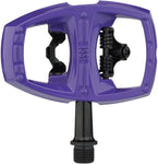 iSSi Flip II Pedals Single Side Clipless with Platform Aluminum 9/16 Violet