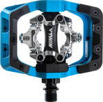 DMR VTwin Pedals Dual Sided Clipless with Platform Aluminum 9/16 Blue