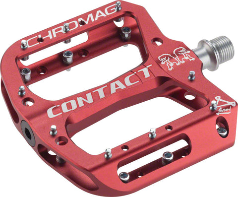 Chromag Contact Pedals Platform Aluminum 9/16 Red