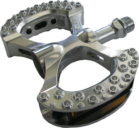 MKS Lambda Pedals - Platform Aluminum 9/16 Silver