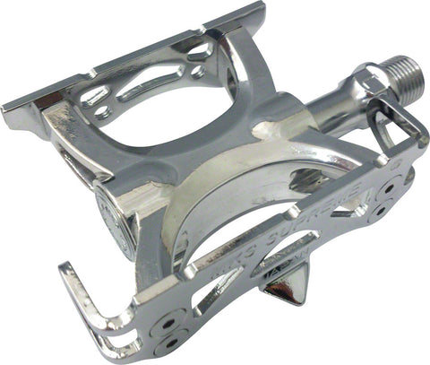 MKS Supreme Keirin Track Pedals Aluminum 9/16 Silver